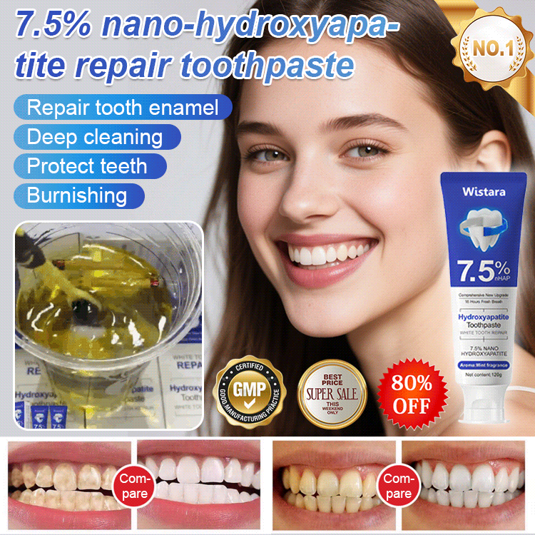 7.5% Nano-Hydroxyapatite Restorative Toothpaste