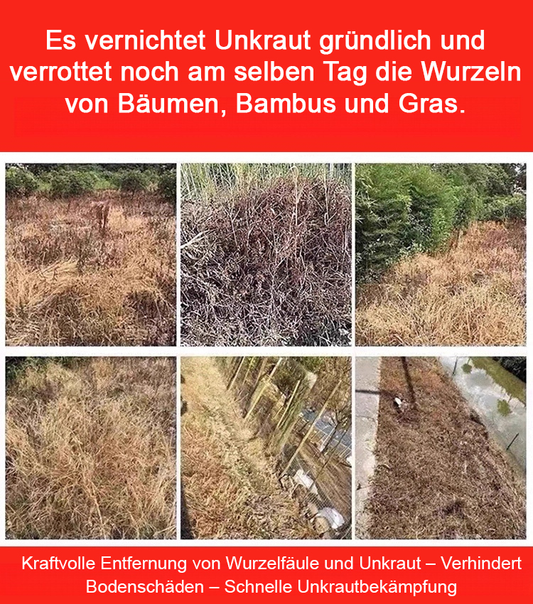 【Schnelle Wirkung, entfernt hartnäckiges Unkraut in Sekunden】Umweltfreundliches Herbizid