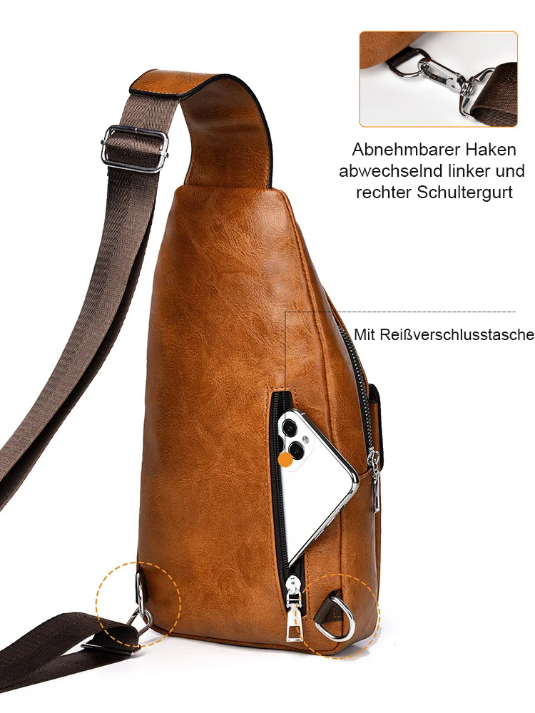 【KaDeWe Taschen Top 3 Verkaufsschlager】Wasserdichte Umhängetasche aus Rindsleder