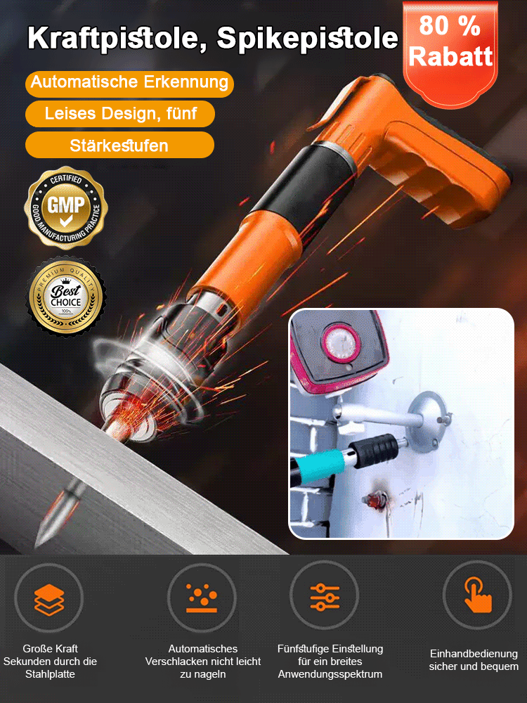 【Weltweit über 10.000 verkauft】Vollautomatische Bolzenschusspistole