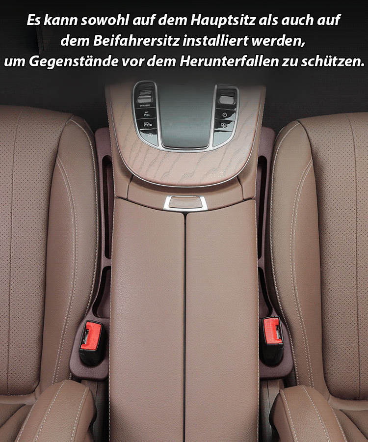 Stauraumleiste für Sitzlücken im Auto