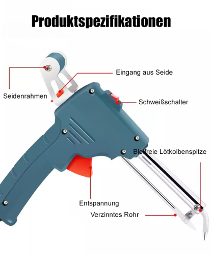 Handgehaltenes Lötset mit Innenheizungs-Lötkolben, 5-teiliges Set