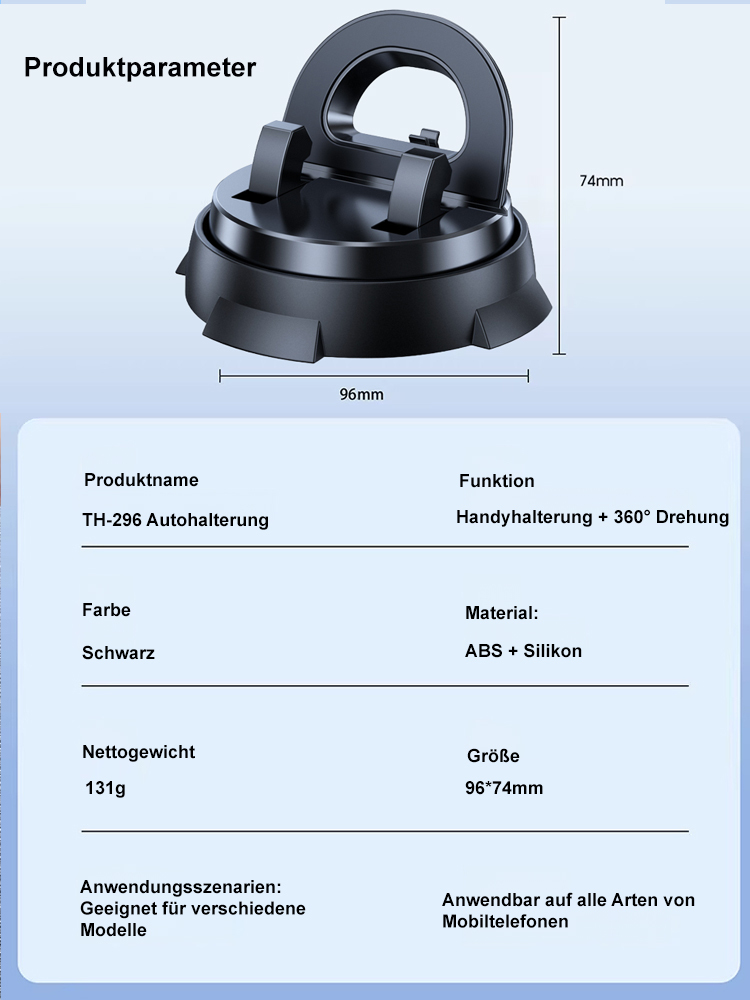 【Nr. 1 in Handyhalterungs-Verkaufscharts】Intelligente Klemm-Handyhalterung