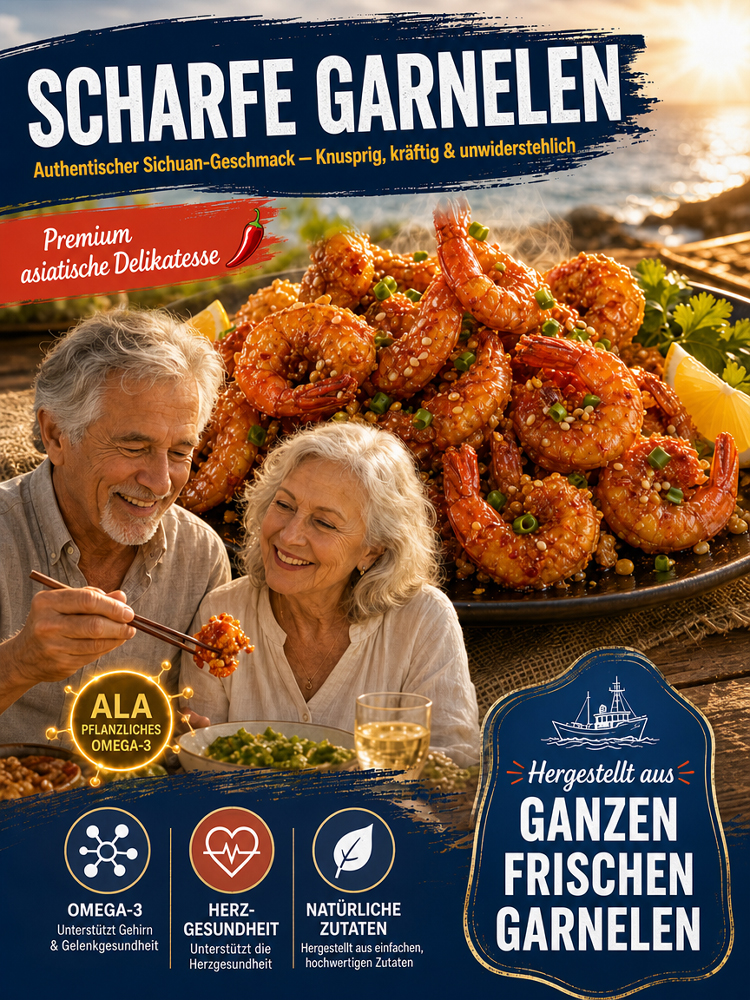 Knusprig gebackene Garnelenschwänze