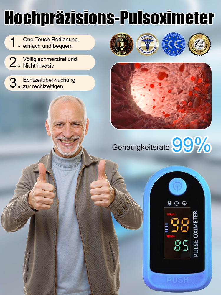 【Unverzichtbar für Zuhause】Fingerclip-Haushaltsmonitor