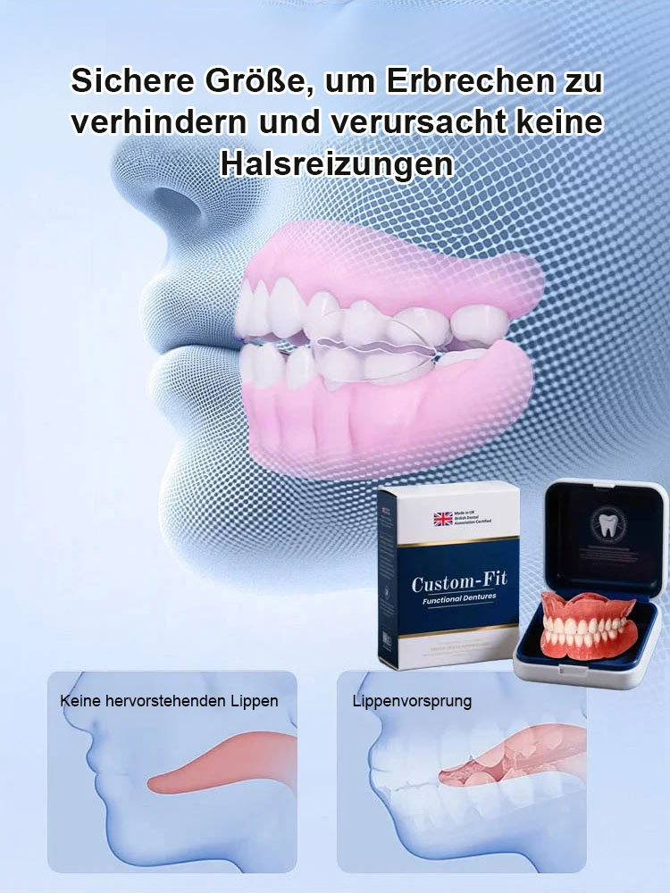 【In Zusammenarbeit mit der Charité Universitätsmedizin Berlin entwickelt】Hochrealistische Silikon-Vollkeramik-Zähne