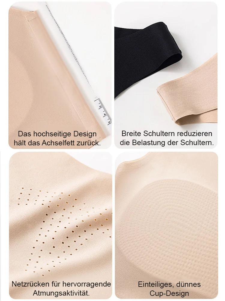 【Große Brust wirkt kleiner】Unsichtbare, nahtlose Brustbinder-Unterwäsche