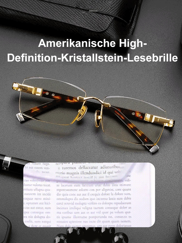 High-Definition-Kristallstein-Lesebrille