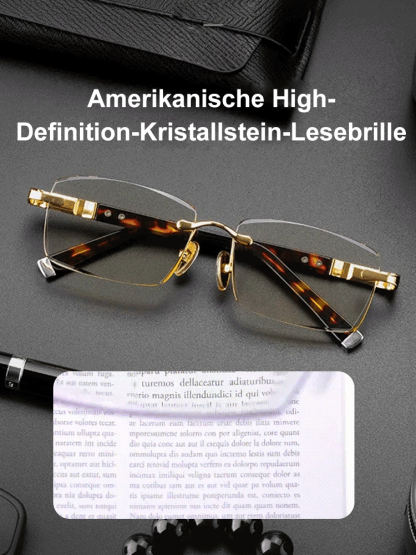High-Definition-Kristallstein-Lesebrille