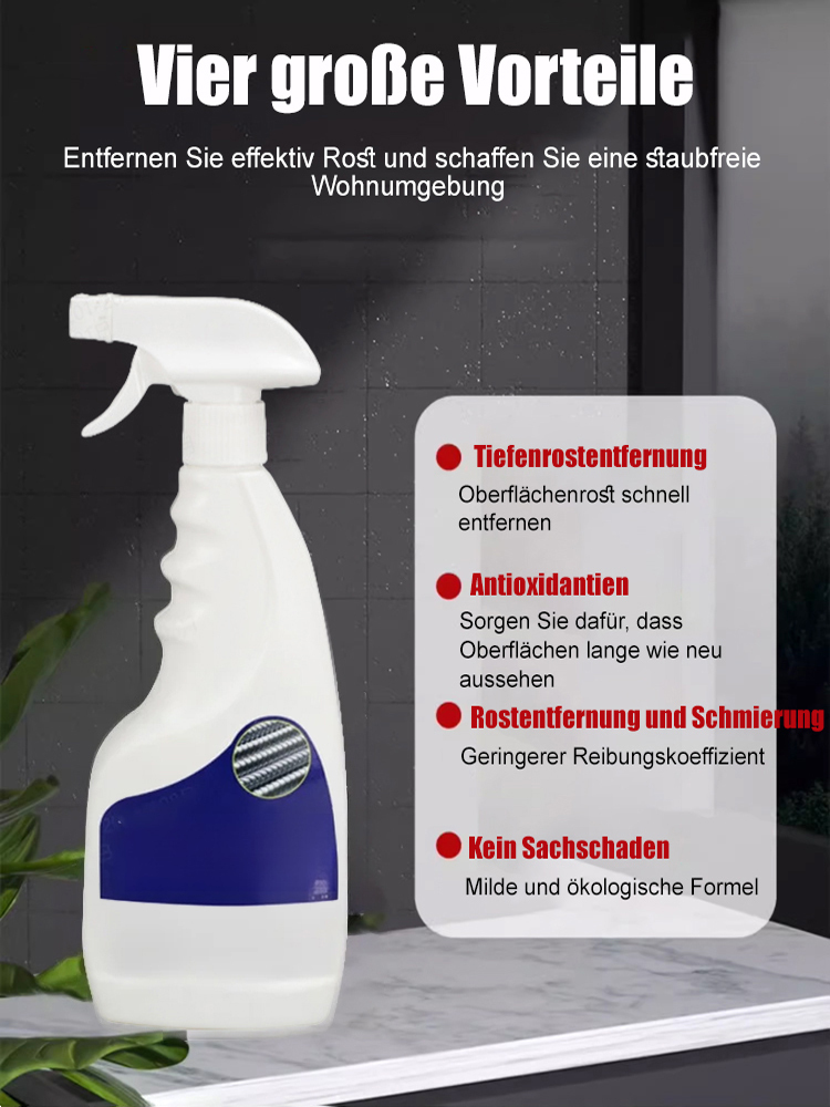 【3-Sekunden-Entrostung】 Starker Rostentferner für Stahl