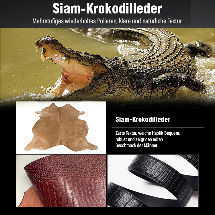 Premium Herren Ledergürtel für Business