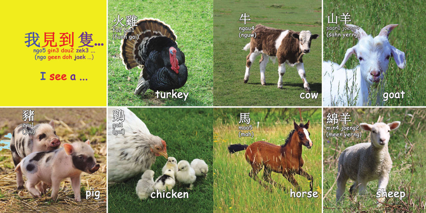 My First Animals in Cantonese