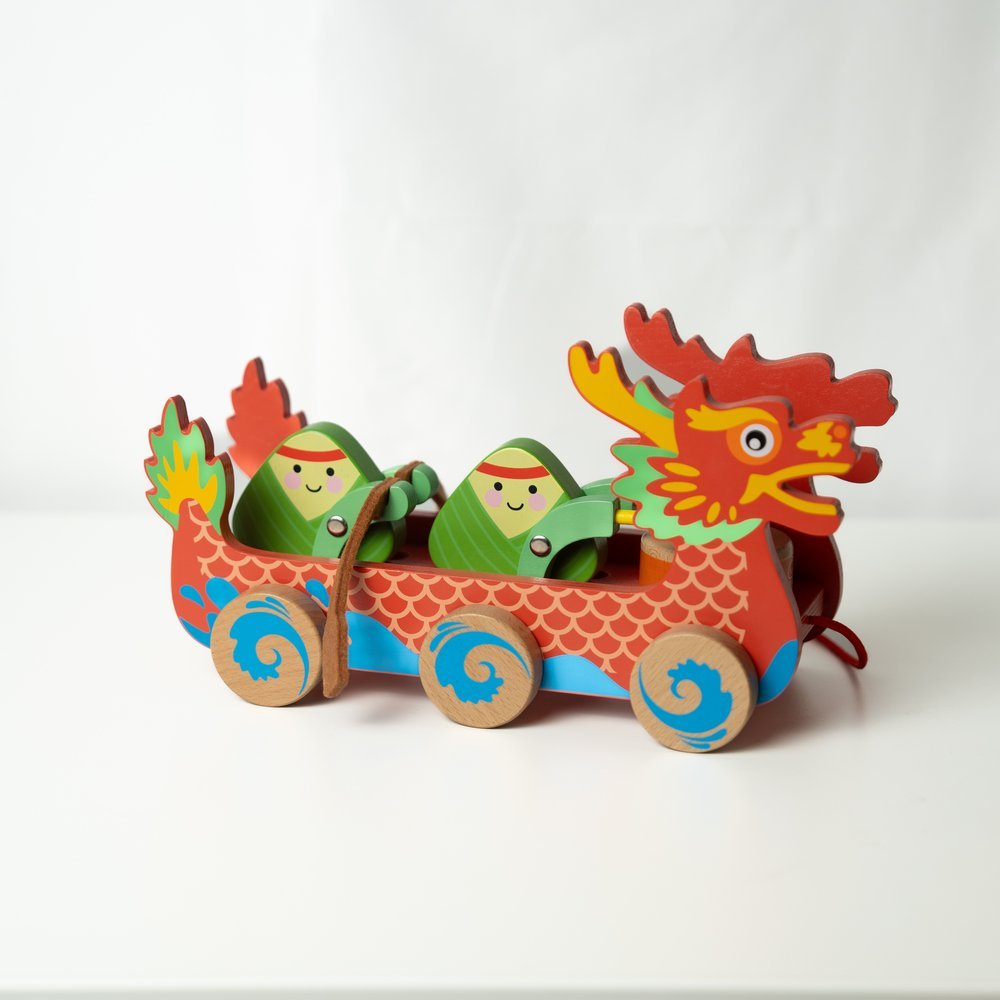 Bitty Bao Dragon Boat Pull-Along Toy