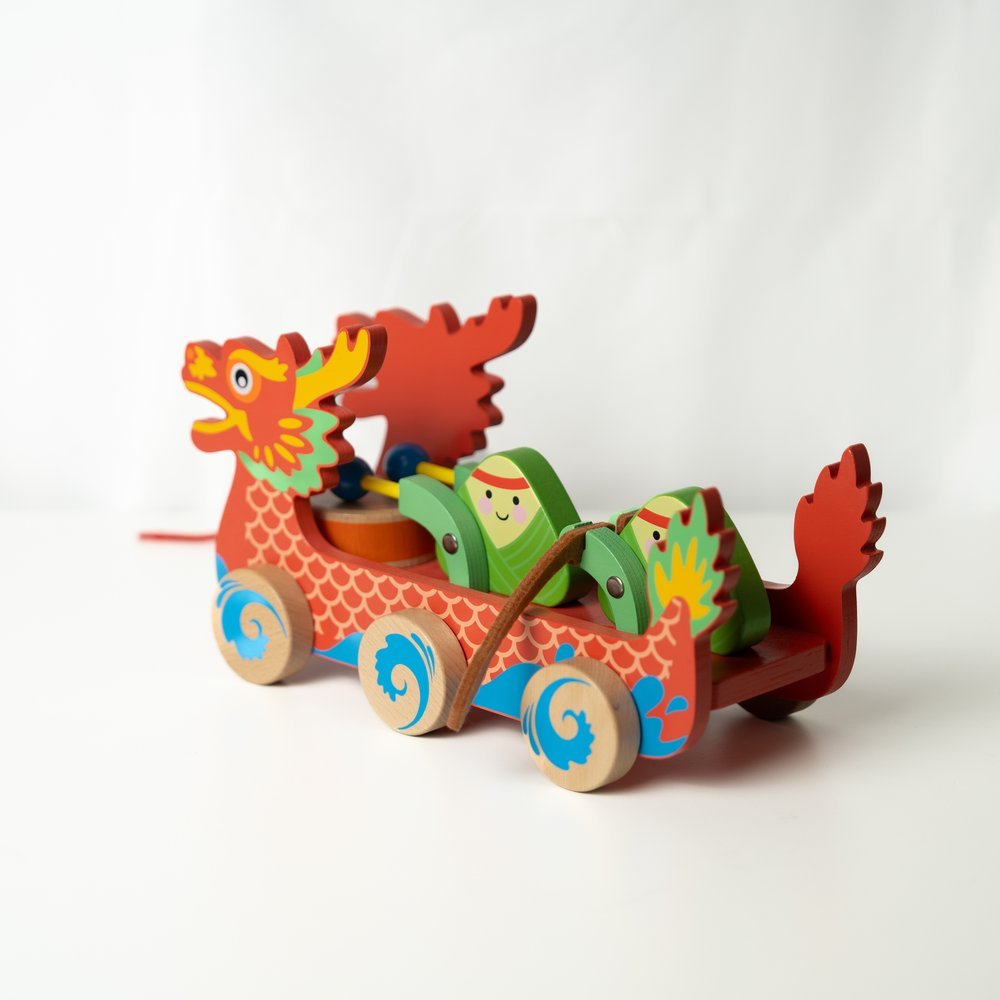 Bitty Bao Dragon Boat Pull-Along Toy
