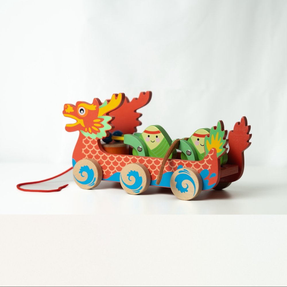 Bitty Bao Dragon Boat Pull-Along Toy