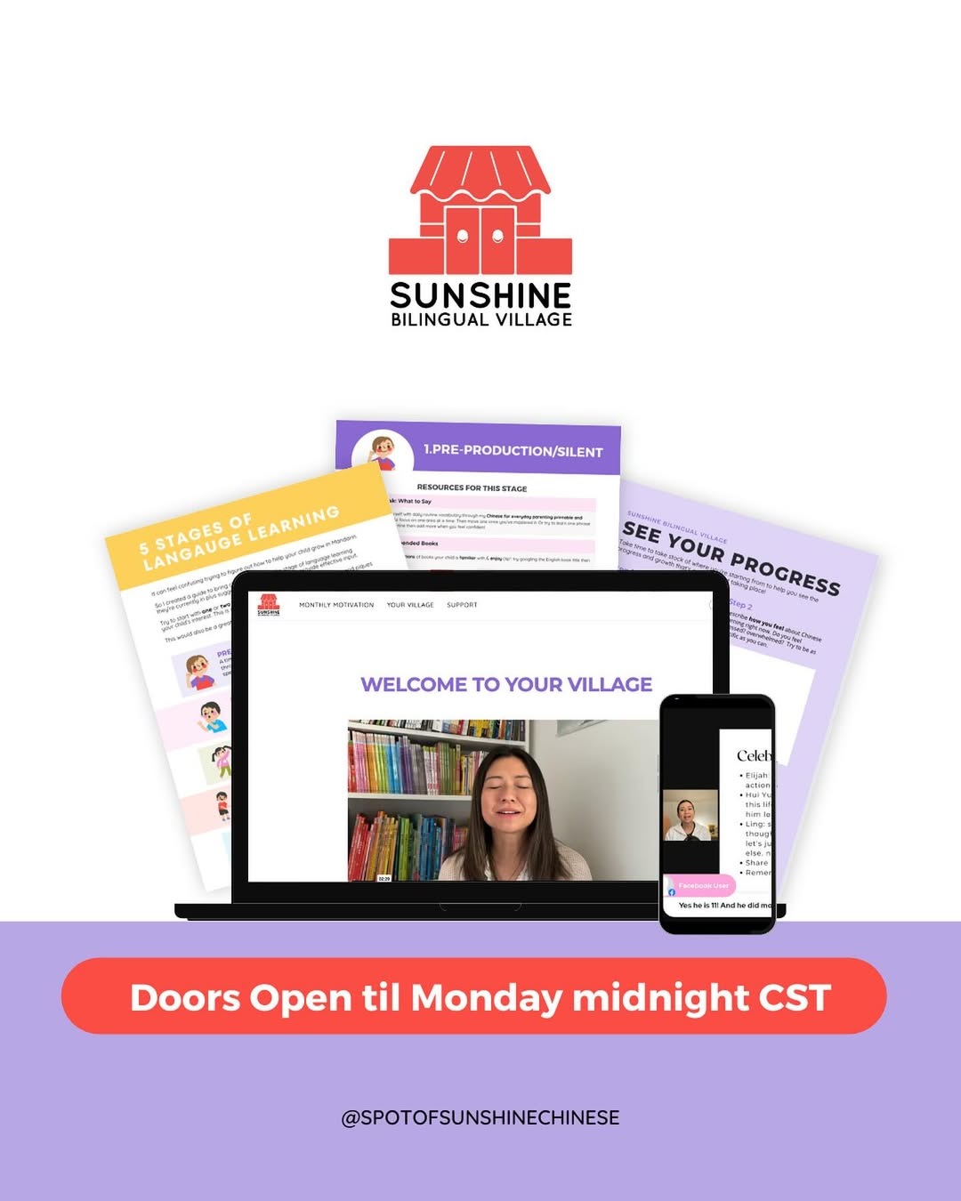 Sunshine Bilingual Village Monthly Pass