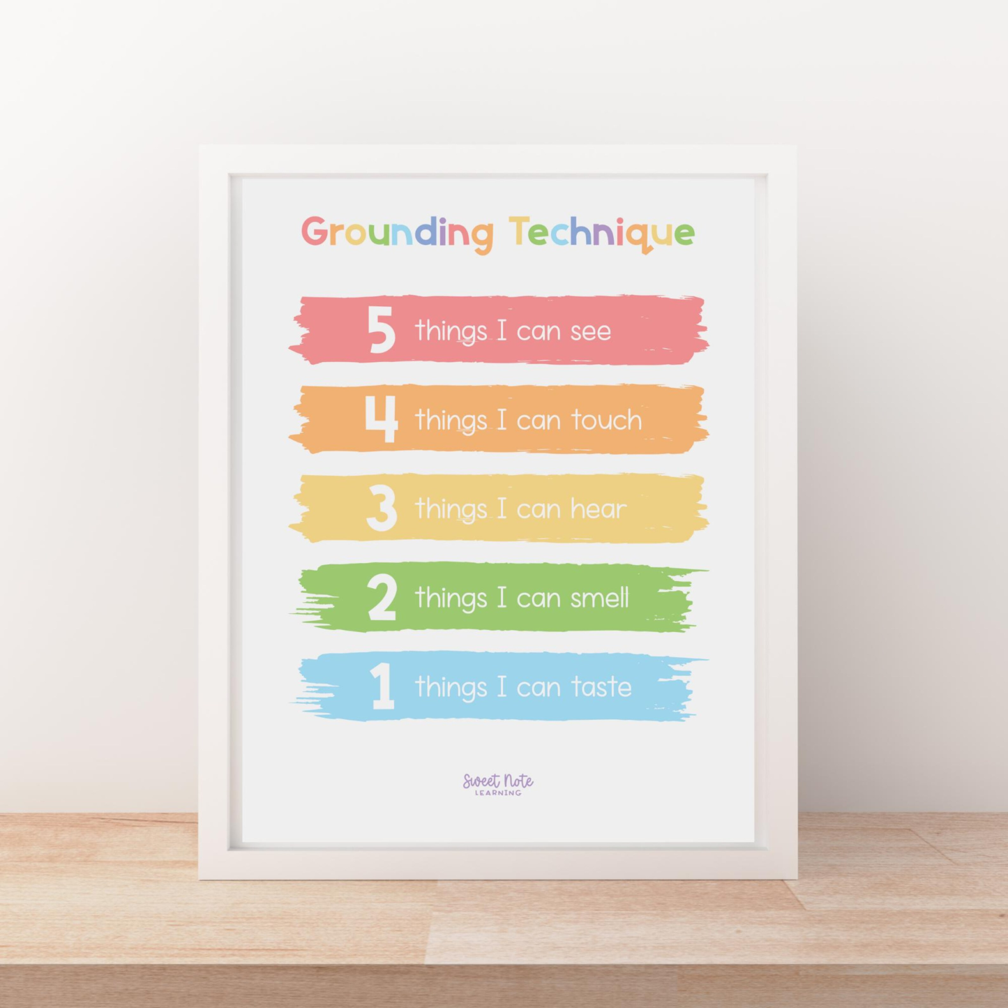 Bilingual Chinese Calming Tool Posters
