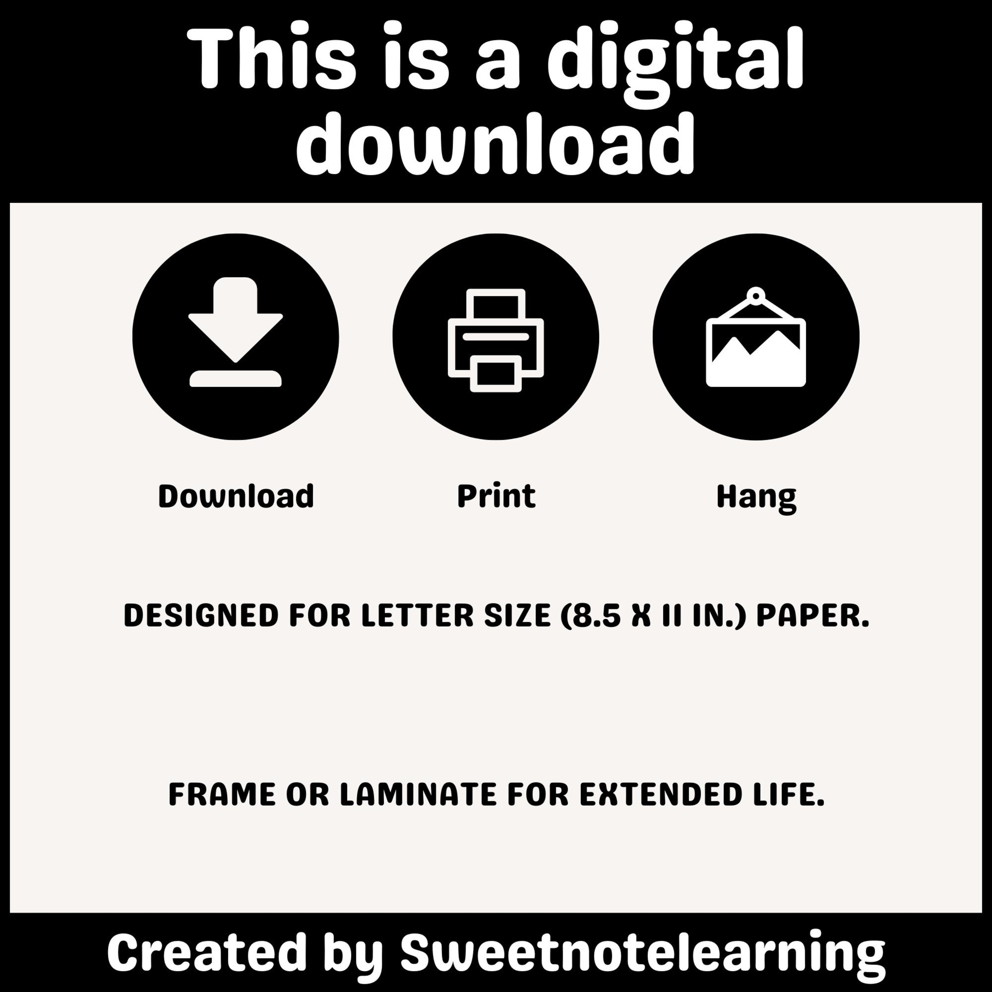 Bilingual Chinese Calming Tool Posters