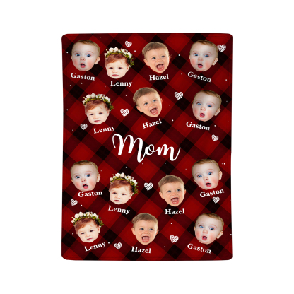 Personalized Photo Blanket Cozy Custom Gift for Mom | Lorajewel