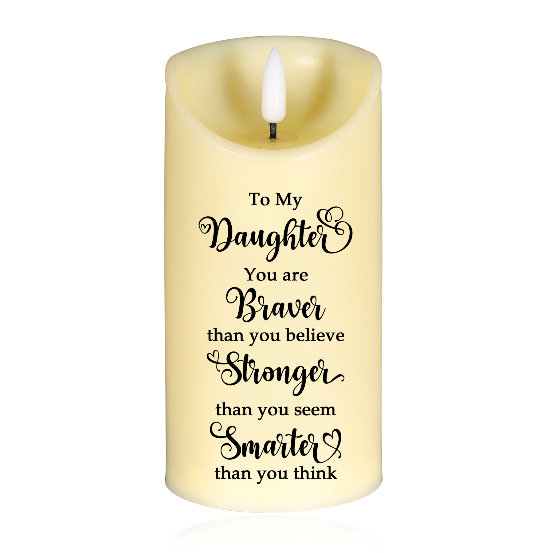 Personalized 2-4 Names Daughter LED Candle, Custom I Am So Proud Of You Candle Gift For Daughter | Lorajewel