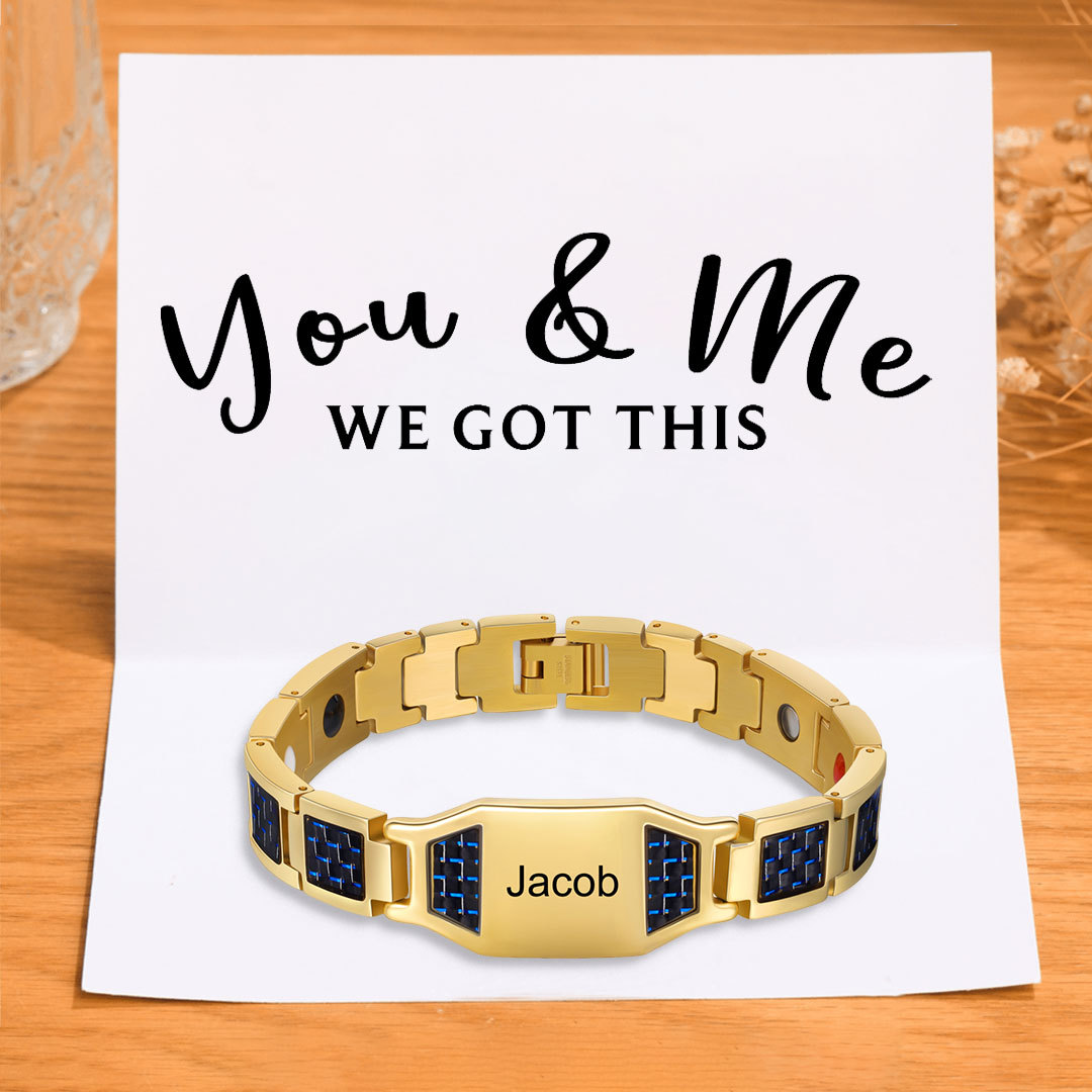 Personalized Men Bracelet Custom Name Bracelet for Him