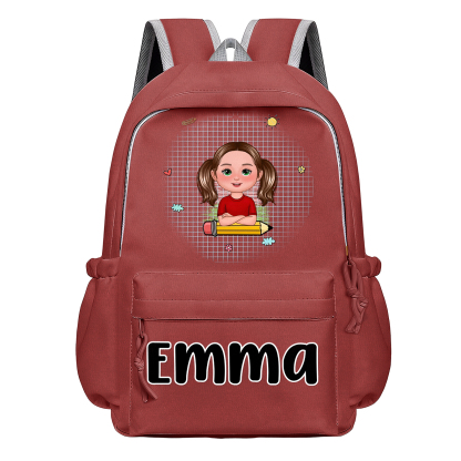 Personalized Kids’ School Backpack – Custom Name & Cartoon Design, Multiple Colours Back to school gift | Jessemade