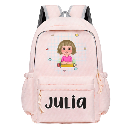 Personalized Kids’ School Backpack – Custom Name & Cartoon Design, Multiple Colours Back to school gift | Jessemade