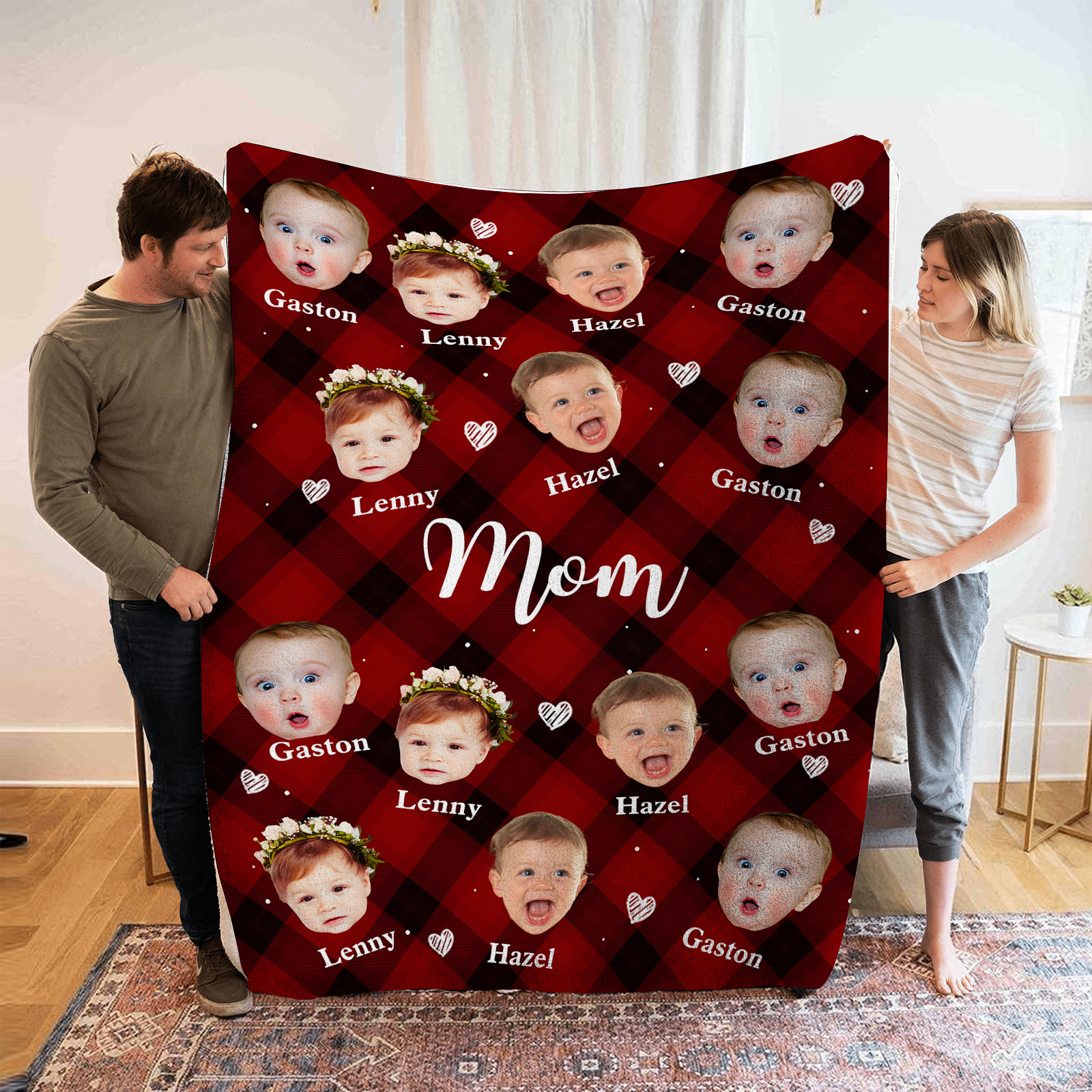 Personalized Photo Blanket Cozy Custom Gift for Mom | Lorajewel