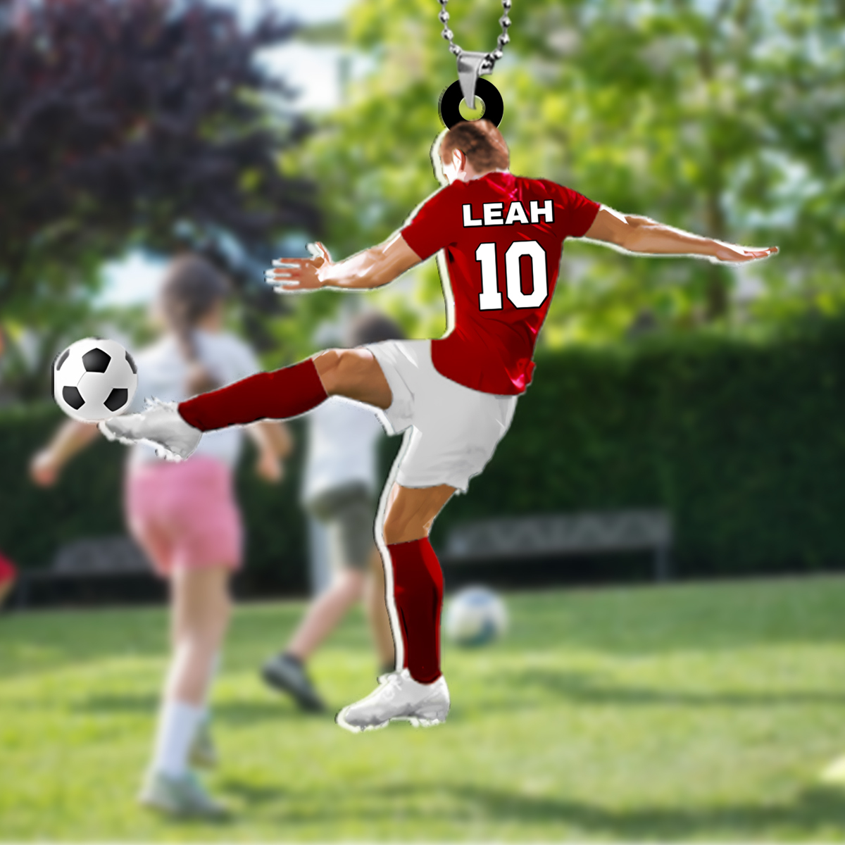 Name & Number Personalized Football Pendant - Gift for Adolescents | Lorajewel