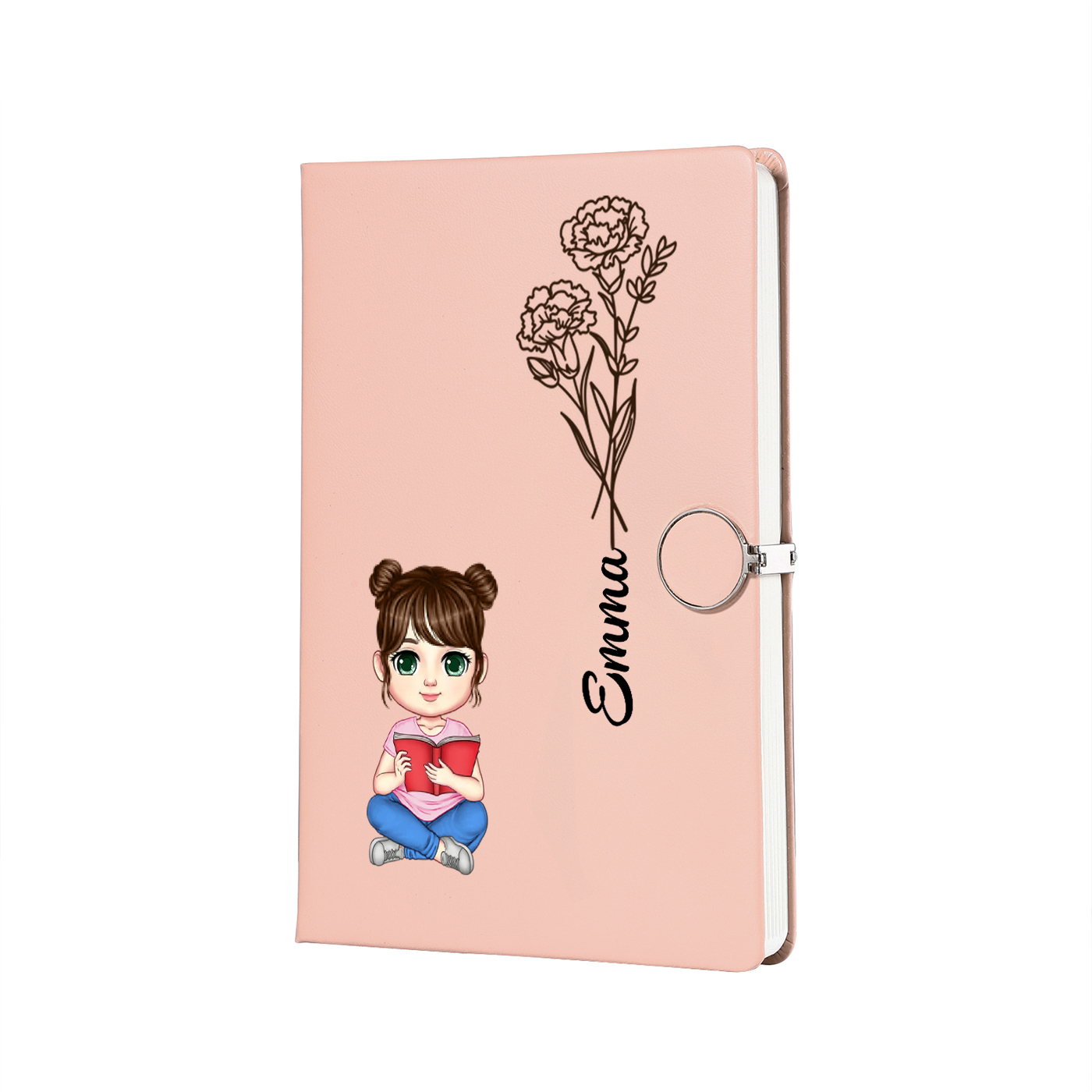 Personalized A5 Notebook Gift Set with Custom Name & Cute Illustration | Back to school gifts | Jessemade