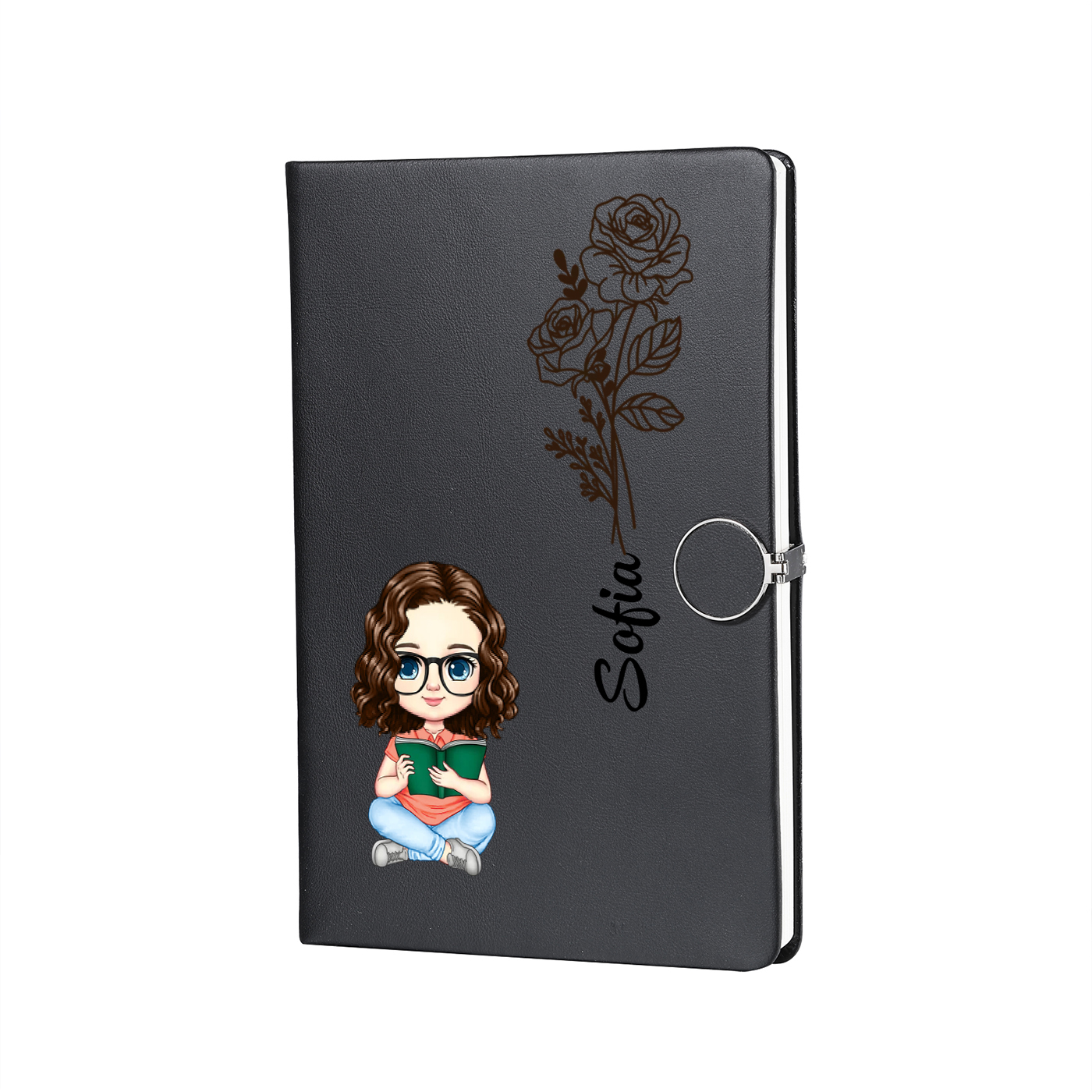 Personalized A5 Notebook Gift Set with Custom Name & Cute Illustration | Back to school gifts | Jessemade