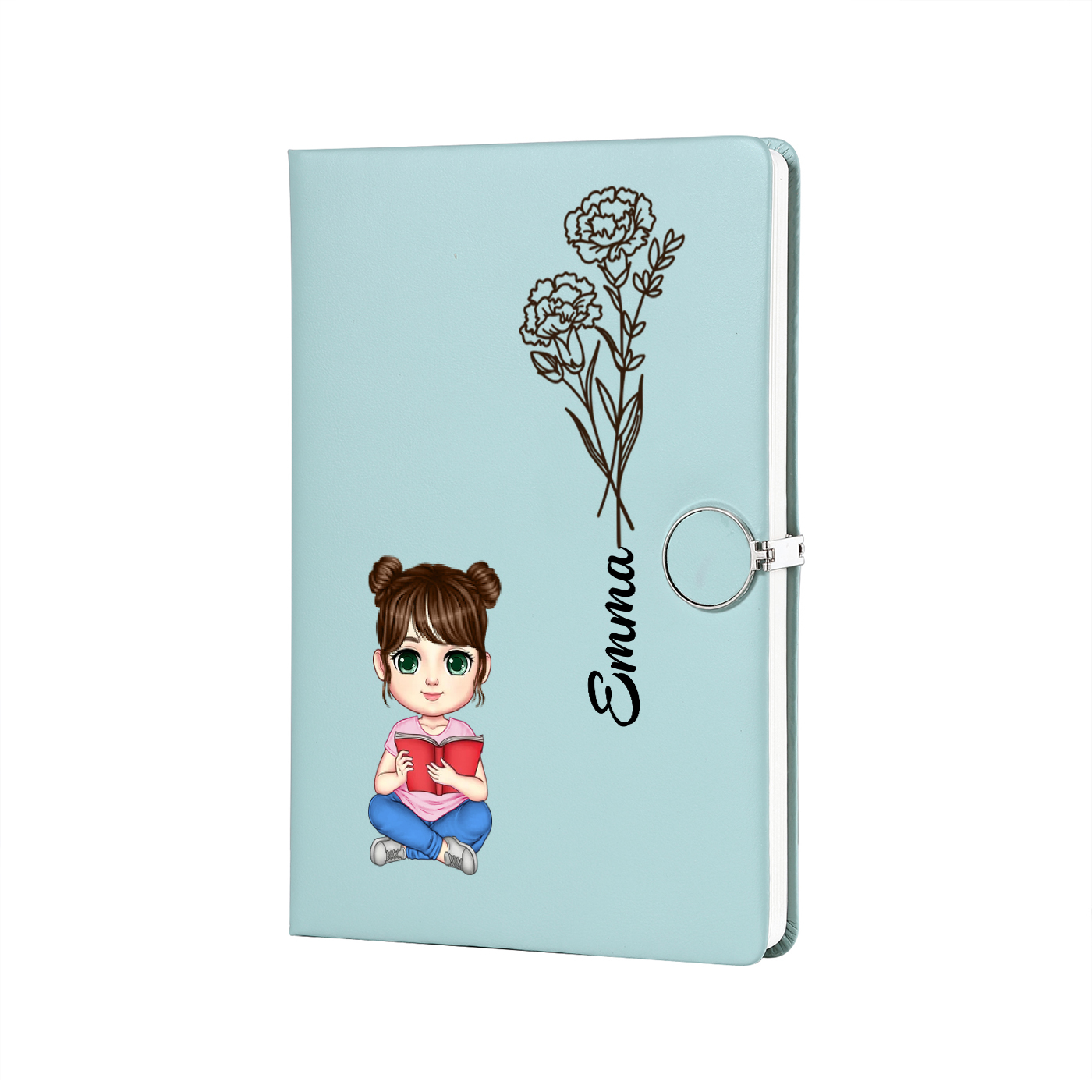 Personalized A5 Notebook Gift Set with Custom Name & Cute Illustration | Back to school gifts | Jessemade