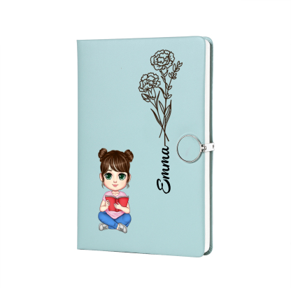 Personalized A5 Notebook Gift Set with Custom Name & Cute Illustration | Back to school gifts | Jessemade