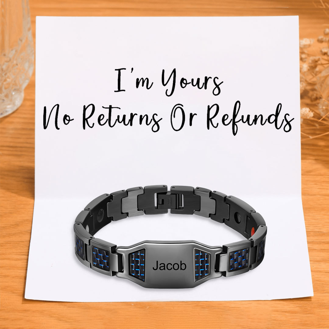 Personalized Men Bracelet Custom Name Bracelet for Him