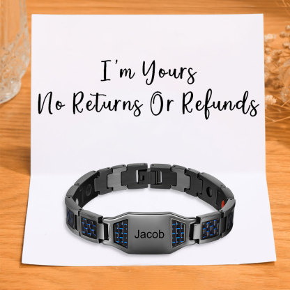 Personalized Men Bracelet Custom Name Bracelet for Him