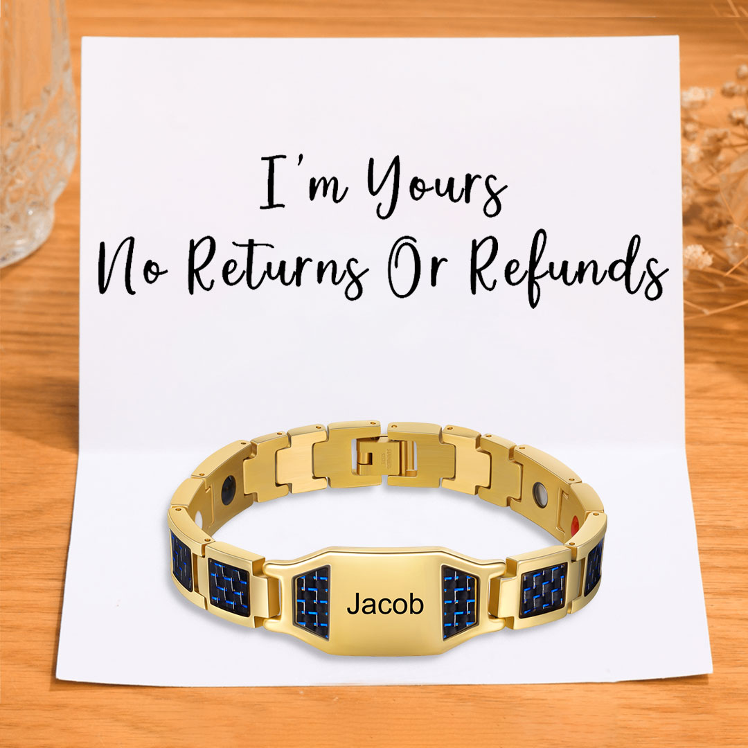 Personalized Men Bracelet Custom Name Bracelet for Him
