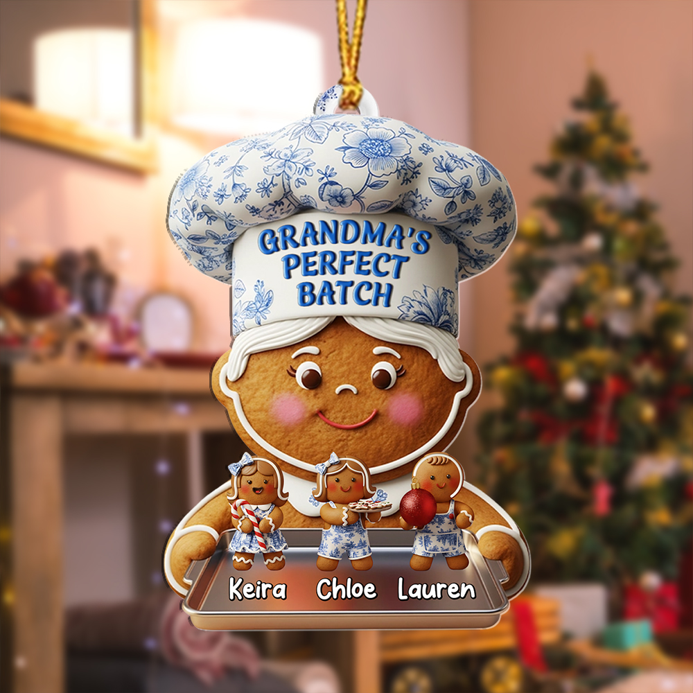 Personalized Grandma Gingerbread Bauble