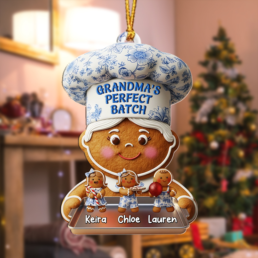 Personalized Grandma Gingerbread Bauble