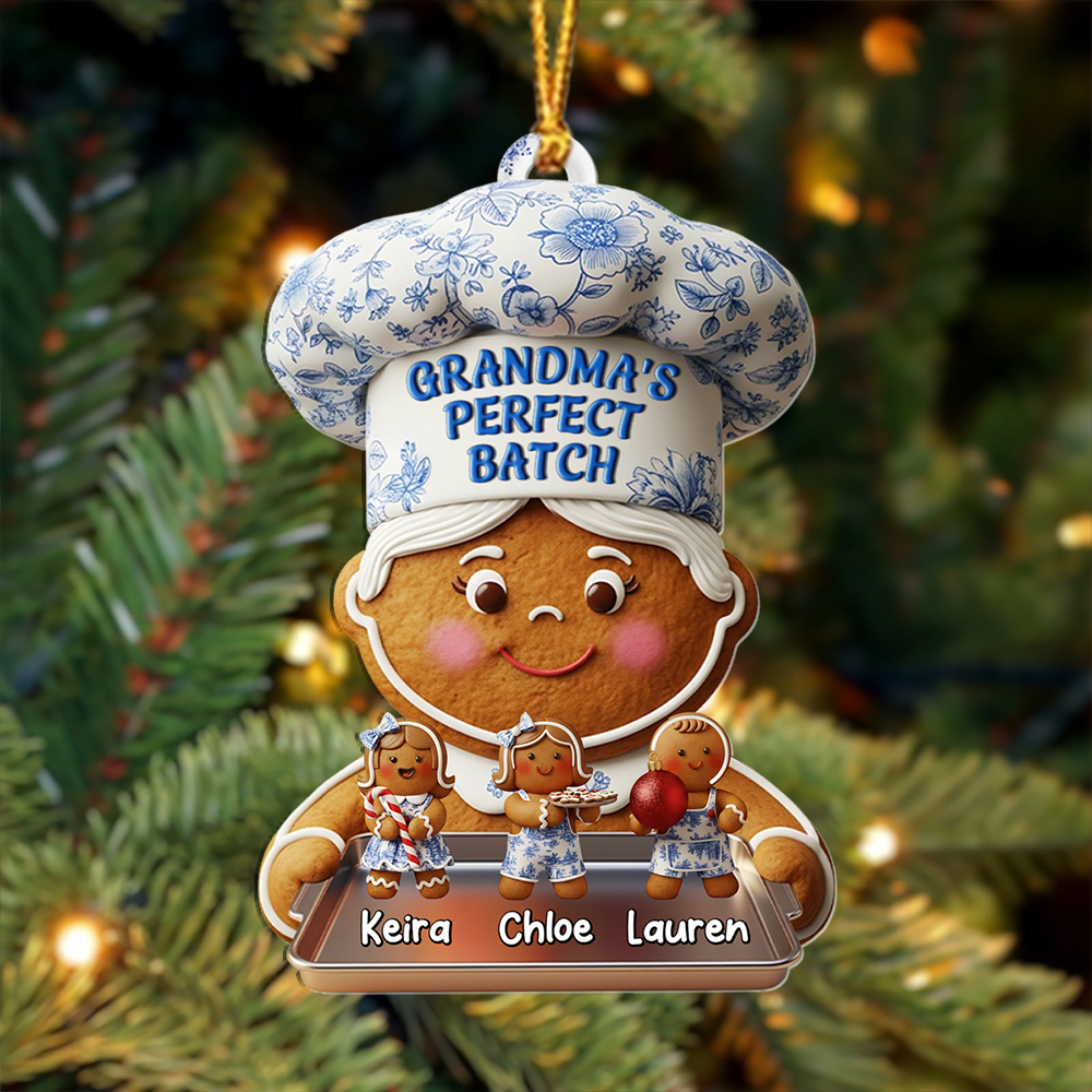 Personalized Grandma Gingerbread Bauble