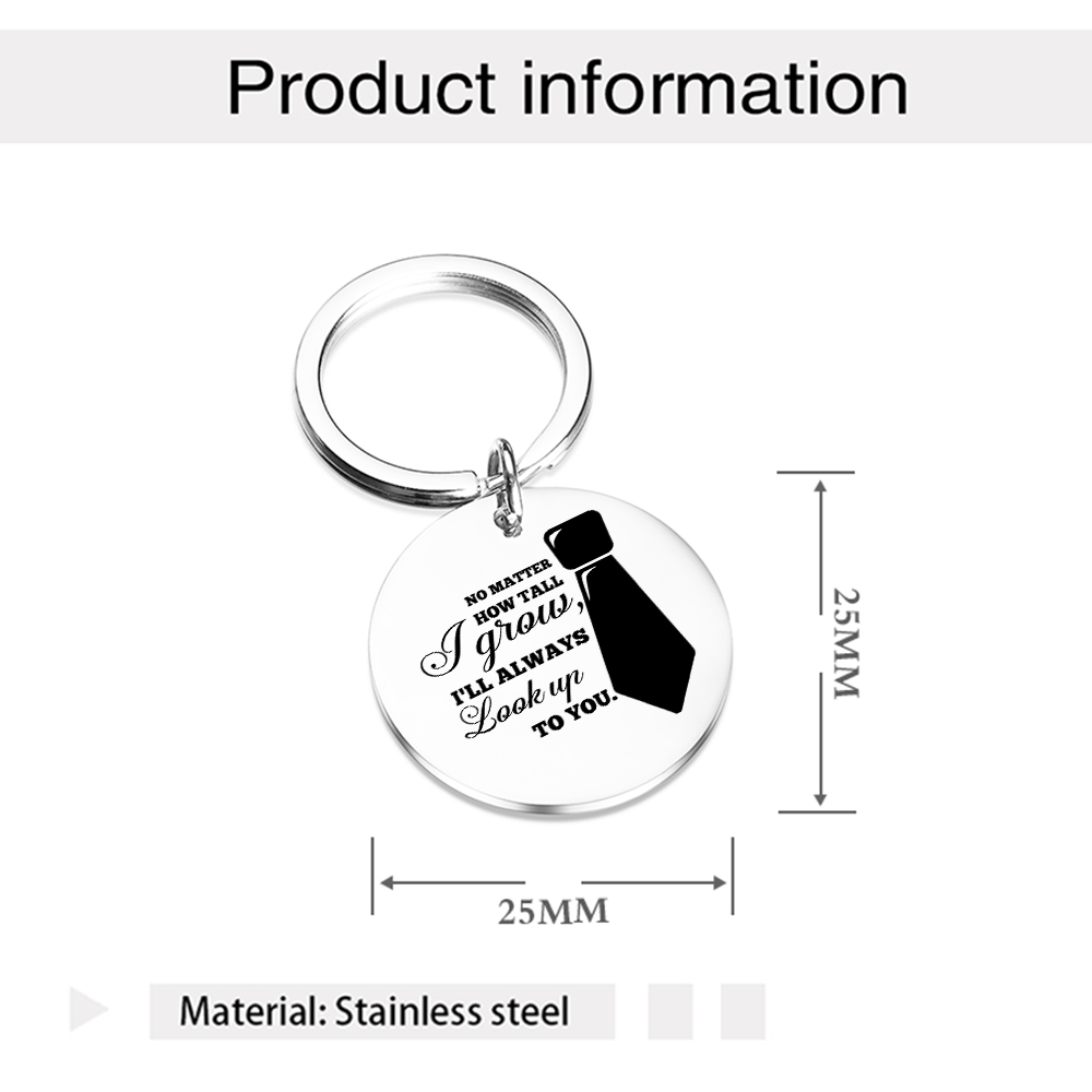Stainless Steel Dad Keyring – Thoughtful Gift for Dad - Father's Day Gift | Lorajewel