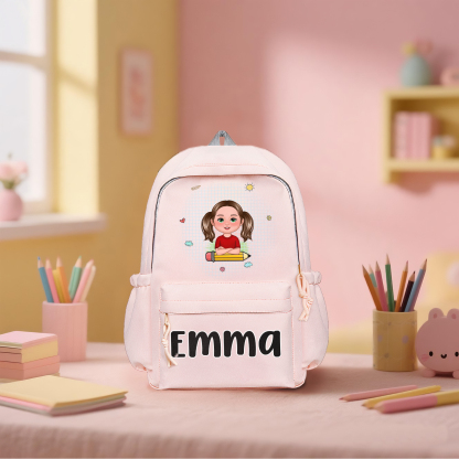 Personalized Kids’ School Backpack – Custom Name & Cartoon Design, Multiple Colours Back to school gift | Jessemade