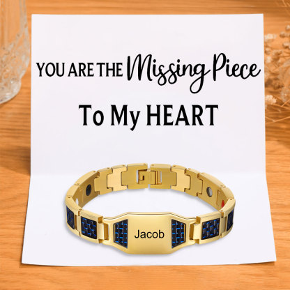 Personalized Men Bracelet Custom Name Bracelet for Him