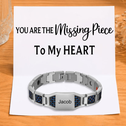 Personalized Men Bracelet Custom Name Bracelet for Him