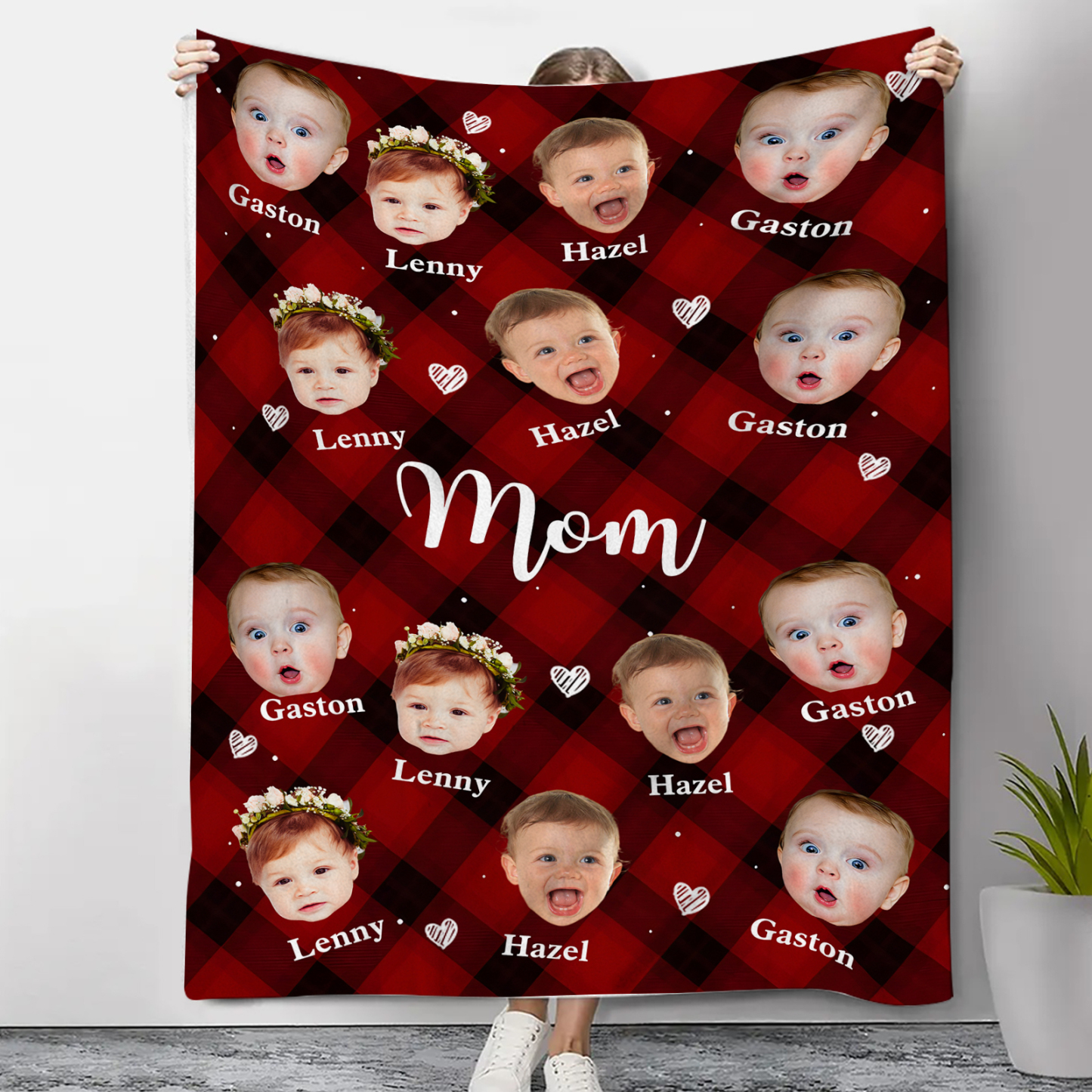 Personalized Photo Blanket Cozy Custom Gift for Mom | Lorajewel