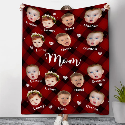 Personalized Photo Blanket Cozy Custom Gift for Mom | Lorajewel