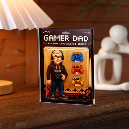Personalized Gamer Dad Acrylic Plaque - Custom Father's Day Gift | Lorajewel