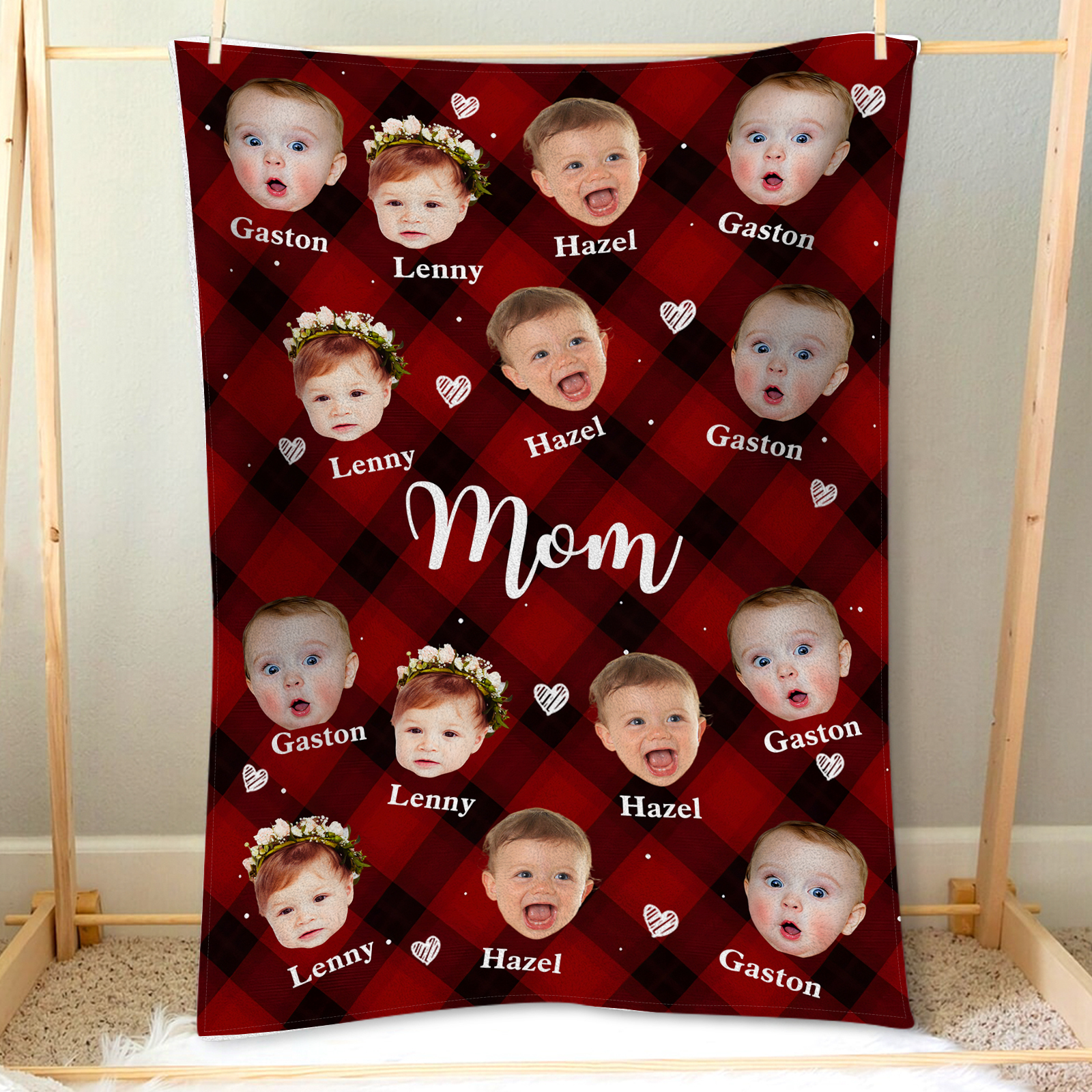 Personalized Photo Blanket Cozy Custom Gift for Mom | Lorajewel