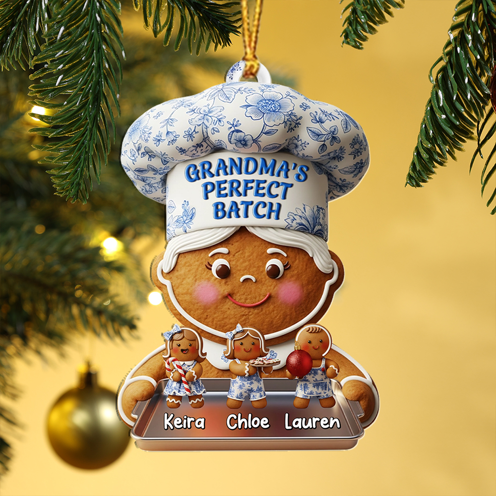 Personalized Grandma Gingerbread Bauble