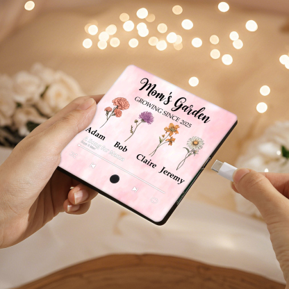 Personalized Music Fridge Magnet, Custom 1 Text & 1 Date & 1-9 Names &