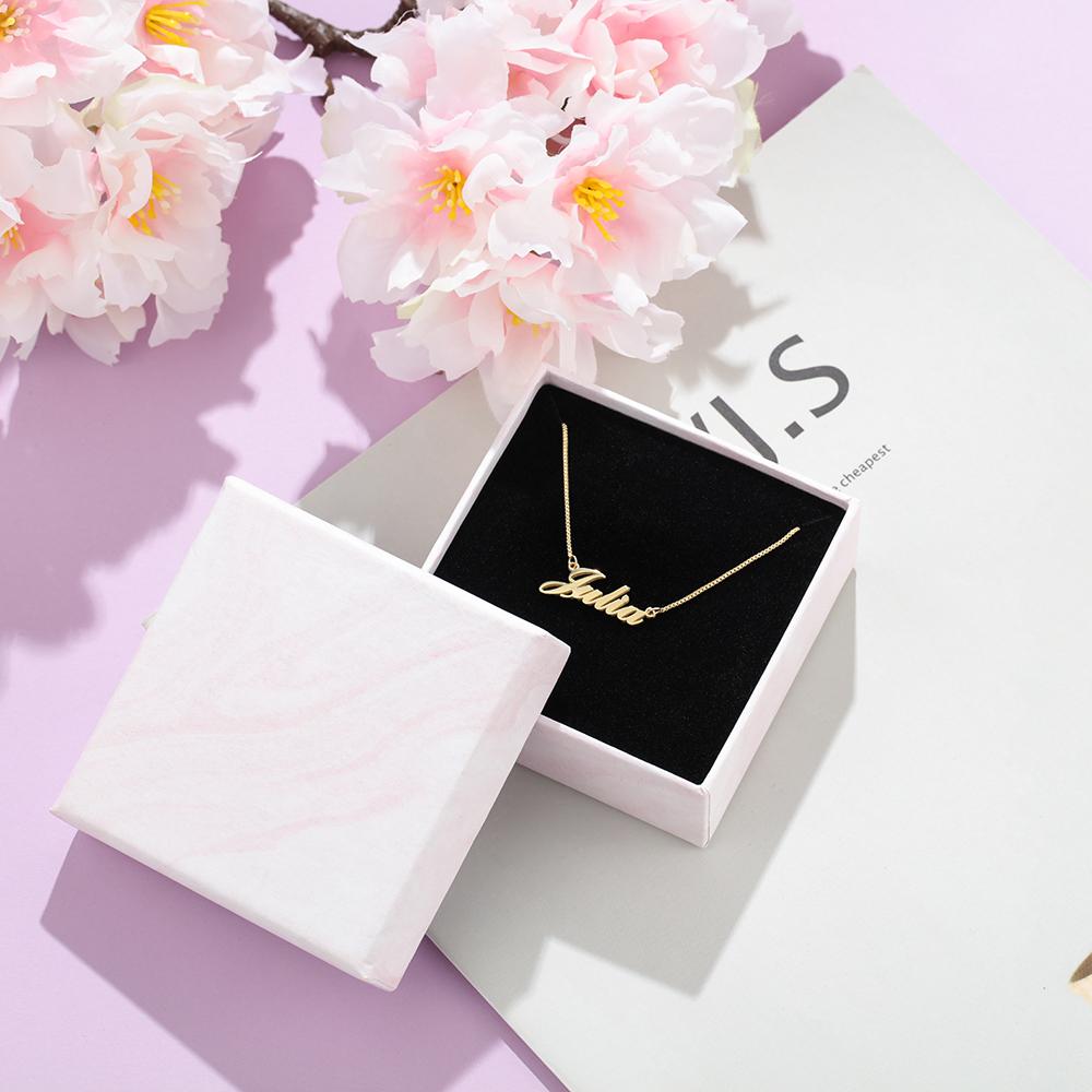 Classic Style Personalized Name Necklace Gift